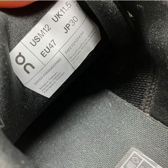 On Running Sneakers Mens 12 White Cloudtilt Black Cloud 3ME10101430 Activewear - Picture 5 of 13